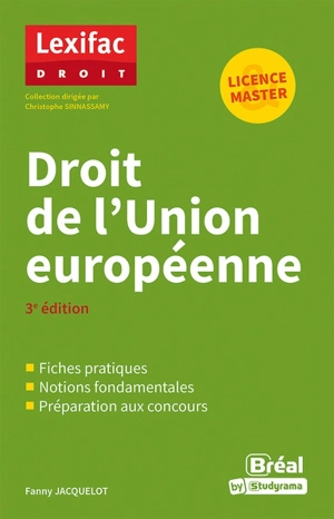 Droit de l'Union européenne : licence & master - Fanny Jacquelot