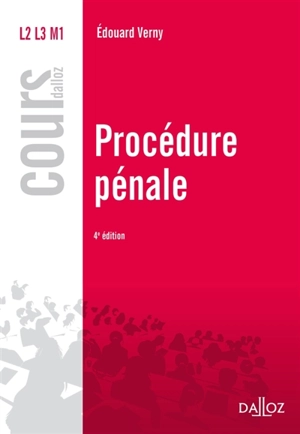 Procédure pénale - Edouard Verny