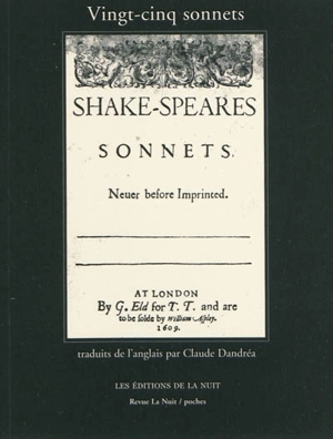 Nuit (La). Vingt-cinq sonnets - William Shakespeare