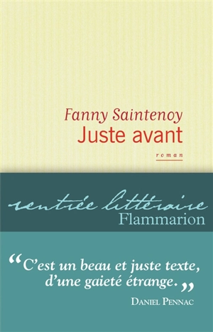 Juste avant - Fanny Saintenoy