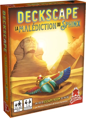 Deckscape. La malédiction du sphynx : un jeu d'escape room de poche - Martino Chiacchiera