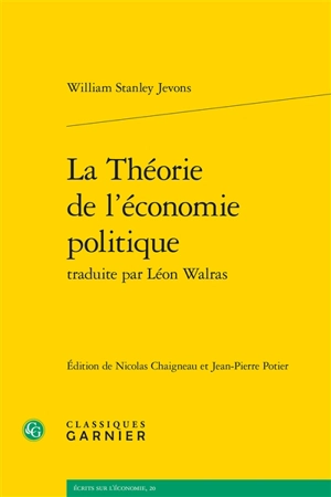 La théorie de l'économie politique - William Stanley Jevons