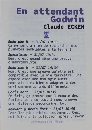 En attendant Godwin - Claude Ecken