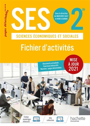 SES, sciences économiques et sociales, 2de : fichier d'activités