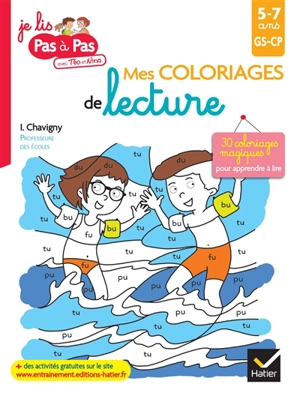 Mes coloriages de lecture 5-7 ans, GS,CP : 30 coloriages magiques pour apprendre à lire - Isabelle Chavigny