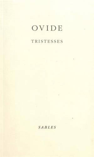 Tristesses - Ovide