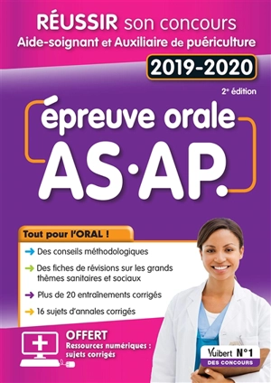 Epreuve orale AS-AP 2019-2020 : réussir son concours aide-soignant et auxiliaire de puériculture - Frédérique Jaquet