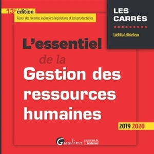 L'essentiel de la gestion des ressources humaines : 2019-2020 - Laëtitia Lethielleux