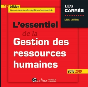 L'essentiel de la gestion des ressources humaines : 2018-2019 - Laëtitia Lethielleux