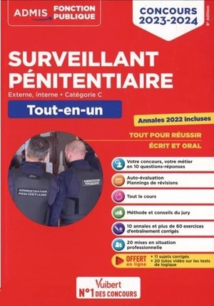 Surveillant pénitentiaire : externe, interne, catégorie C : tout-en-un, concours 2023-2024 - Christophe Blondel Deblangy
