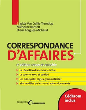 Correspondance d'affaires - Van Coillie-Tremblay, Brigitte