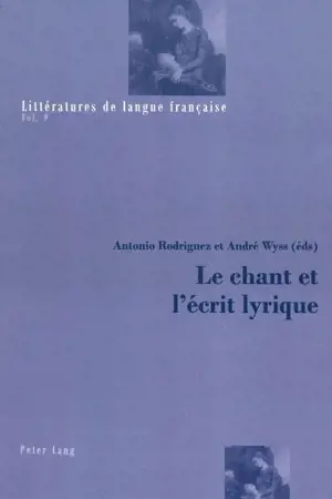 Le chant et l'écrit lyrique