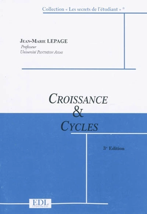 Croissance et cycles - Jean-Marie Le Page