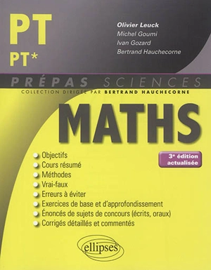 Maths PT, PT* - Michel Goumi