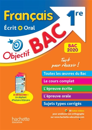 Français écrit + oral 1re : bac 2020 - Amélie Pinçon