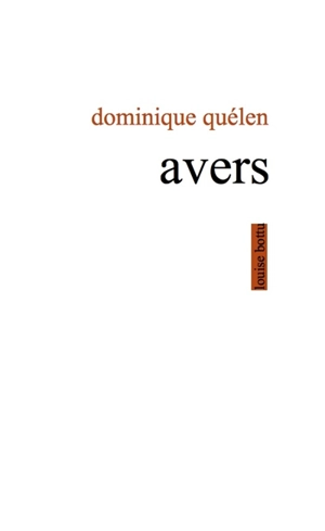 Avers - Dominique Quélen