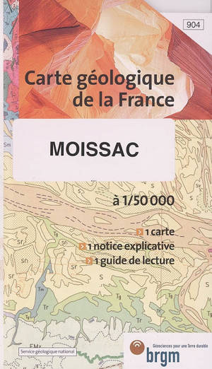 Moissac : carte géologique de la France - Jean-Pierre Capdeville