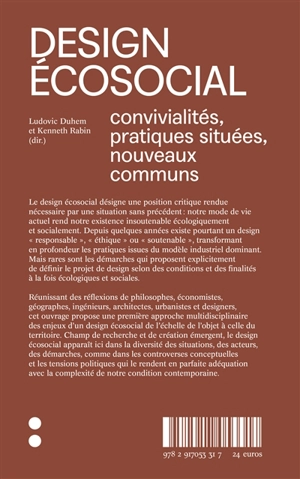 Design écosocial : convivialités, pratiques situées et nouveaux communs