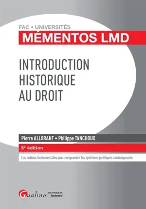 Introduction historique au droit - Pierre Allorant