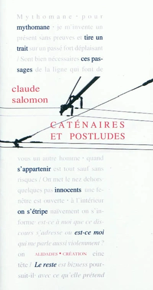 Caténaires & postludes - Claude Salomon