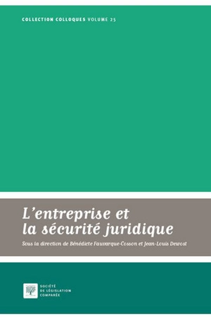 L'entreprise et la sécurité juridique