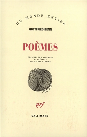 Poèmes - Gottfried Benn