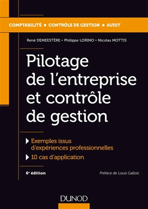 Pilotage de l'entreprise et contrôle de gestion : exemples issus d'expériences professionnelles, 10 cas d'application - René Demeestère