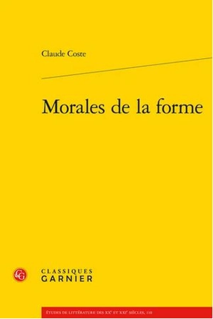 Morales de la forme - Claude Coste