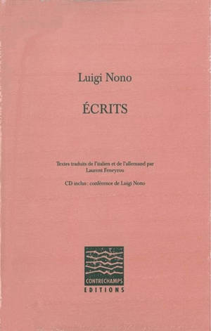 Ecrits - Luigi Nono