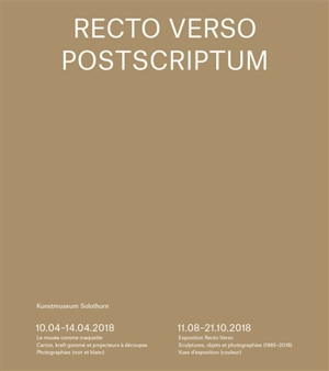 Recto verso, Postscriptum - Bernard Voïta