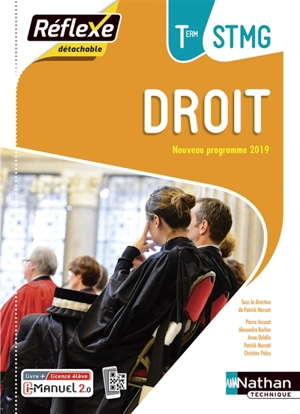 Droit terminale STMG : livre + licence élève : nouveau programme 2019