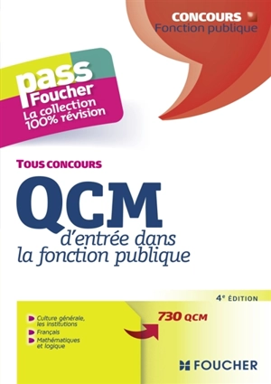 QCM d'entrée dans la fonction publique : tous concours - François Chevalier