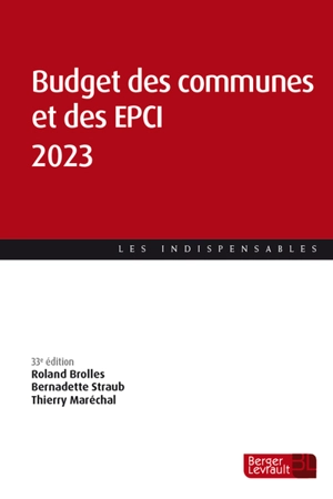 Budget des communes et des EPCI 2023 - Roland Brolles