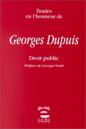 Etudes en l'honneur de Georges Dupuis : droit public