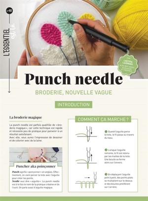 Punch needle : broderie, nouvelle vague - Laëtitia Lazerges