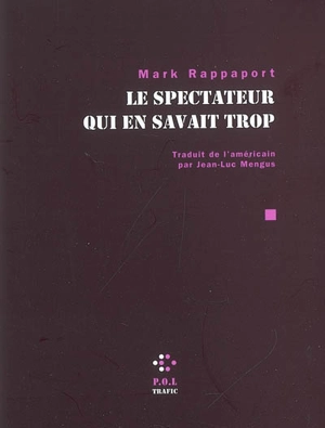 Le spectateur qui en savait trop - Mark Rappaport