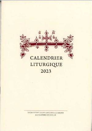 Calendrier liturgique 2023 - Collectif
