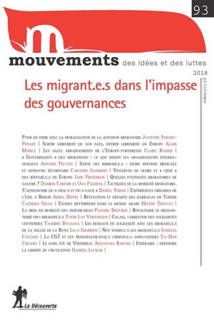 Mouvements, n° 93. Les migrant.e.s dans l'impasse des gouvernances