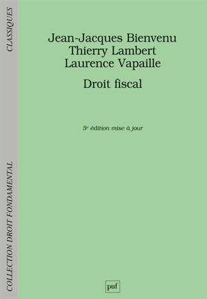 Droit fiscal - Jean-Jacques Bienvenu