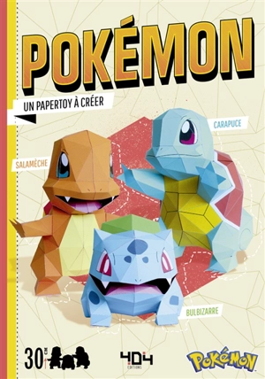 Bulbizarre, Carapuce et Salamèche : Pokémon : un papertoy à créer - Tougui