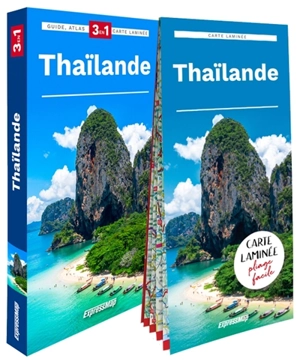 Thaïlande : 3 en 1 : guide, atlas, carte laminée - Katarzyna Byrtek