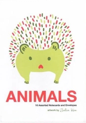 Animals Note Cards Artwork by Julia Kuo : 16 Assorted Notecards and Envelopes - Julia Kuo