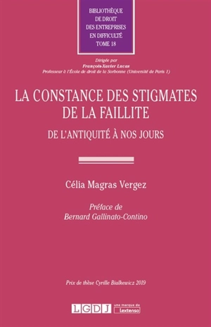 La constance des stigmates de la faillite : de l'Antiquité à nos jours - Célia Magras Vergez