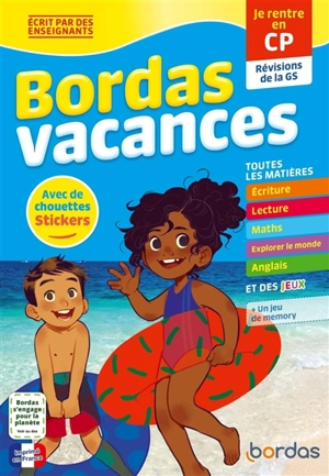 Bordas vacances : je rentre en CP : révisions de la GS - Delphine Bolin