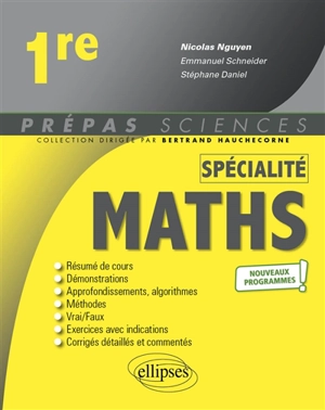 Spécialité maths 1re : nouveaux programmes - Stéphane Daniel