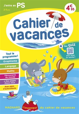 Cahier de vacances j'entre en PS, 2-3 ans : tout le programme ! - Aurélie Viollier-Perrot