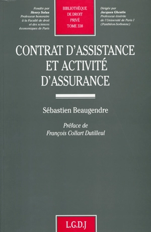 Contrat d'assistance et activité d'assurance - Sébastien Beaugendre