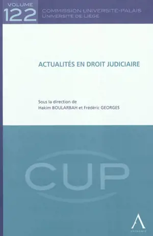 Actualités en droit judiciaire