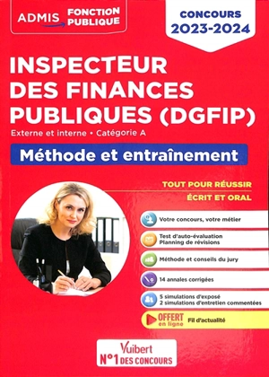 Inspecteur des finances publiques (DGFIP) : externe et interne, catégorie A, méthode et entraînement : concours 2023-2024 - Marc Doucet