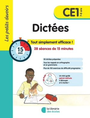 Dictées CE1, 7-8 ans : 28 séances de 15 minutes - Brigitte Guigui